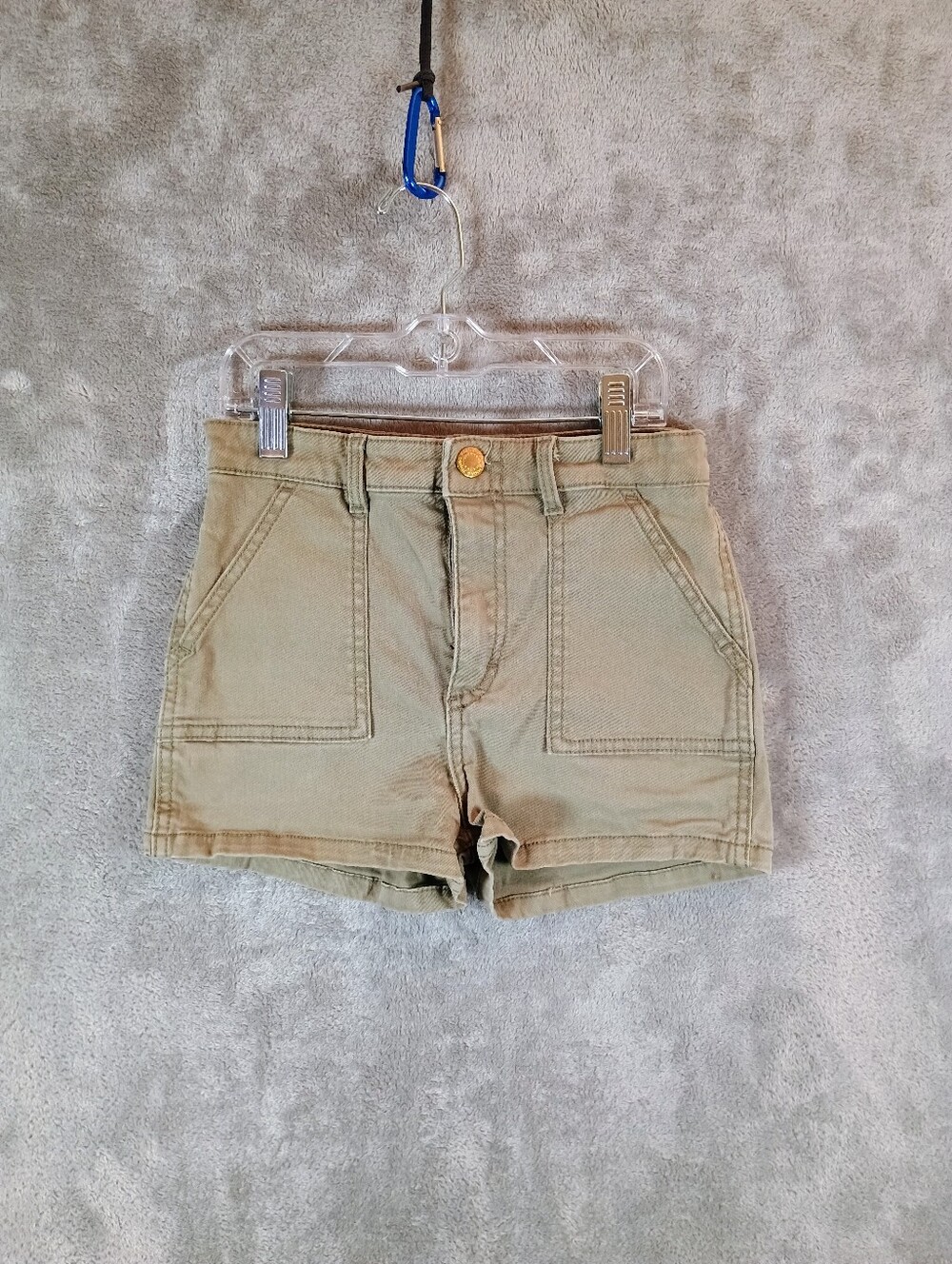H&M Stylish Mid Rise Tan Girls Shorts Size 8/9 Y